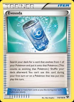 Evosoda card in English