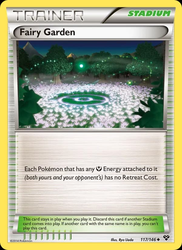 Fairy Garden card in English