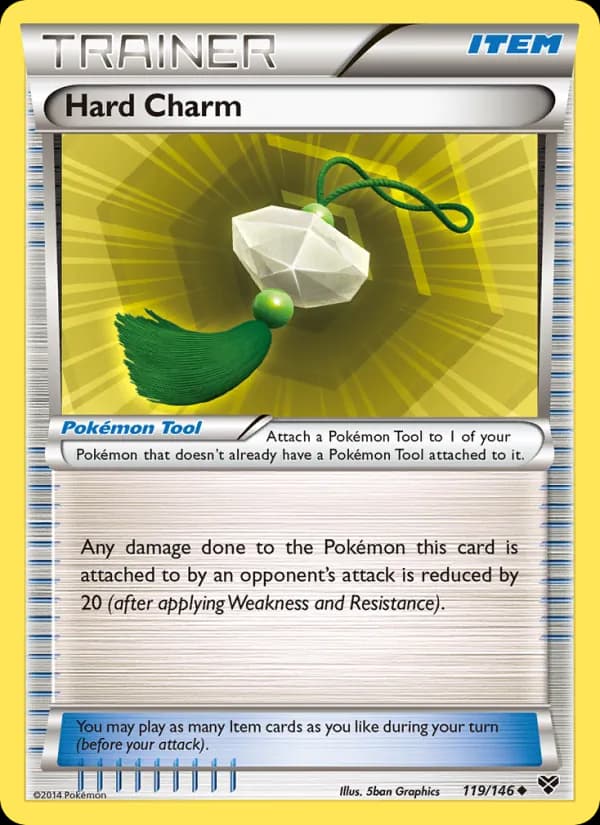 Hard Charm card in English