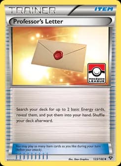 Professor's Letter card in English
