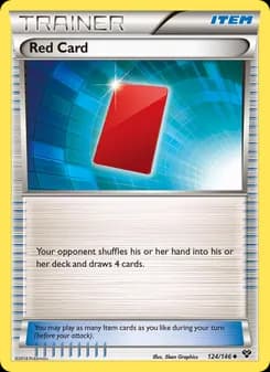 Red Card card in English