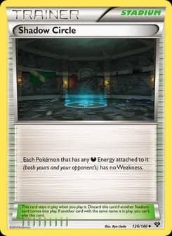 Shadow Circle card in English