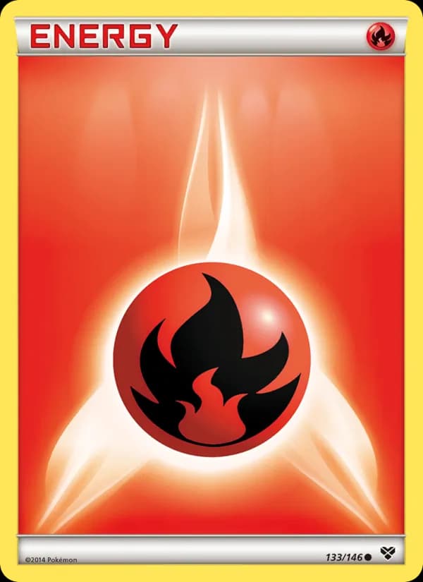 Fire Energy card in English