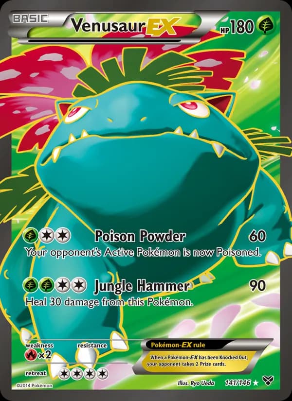 Venusaur EX card in English