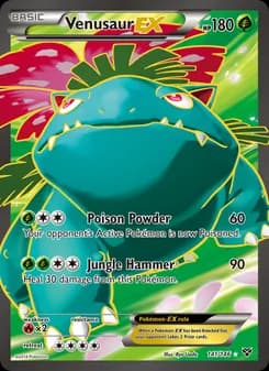 Venusaur EX card in English