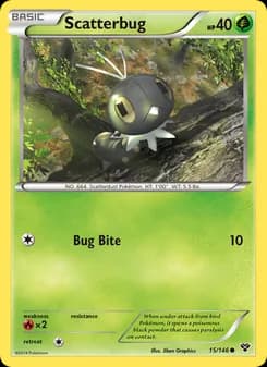 Scatterbug card in English