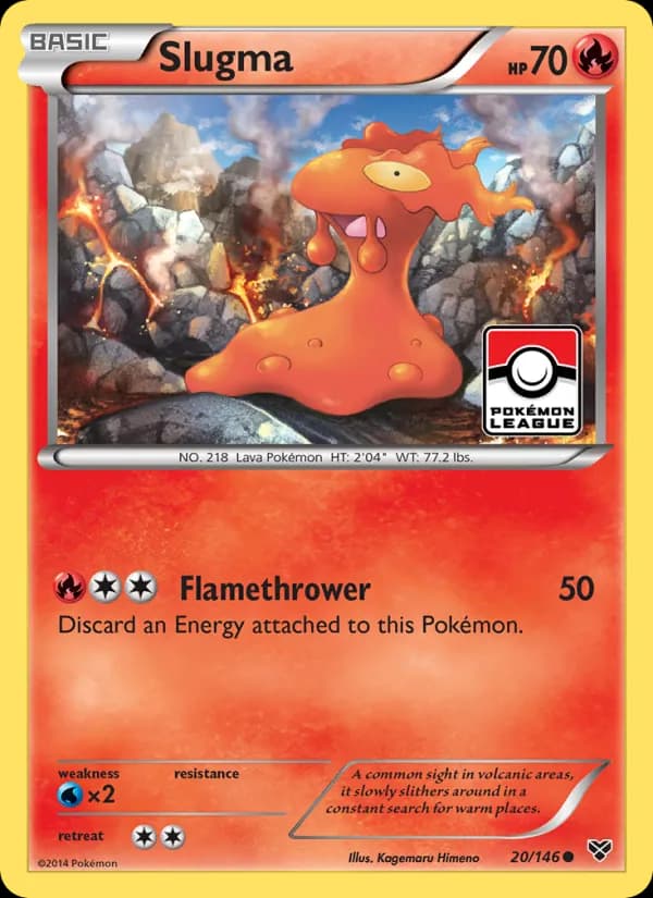 Slugma card in English