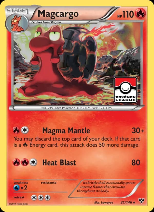 Magcargo card in English
