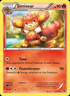 Simisear card in English