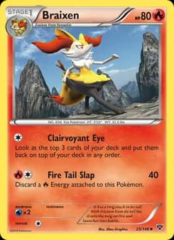 Braixen card in English