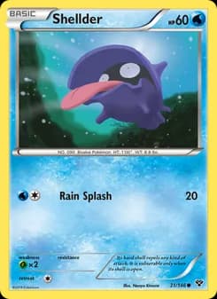 Shellder card in English