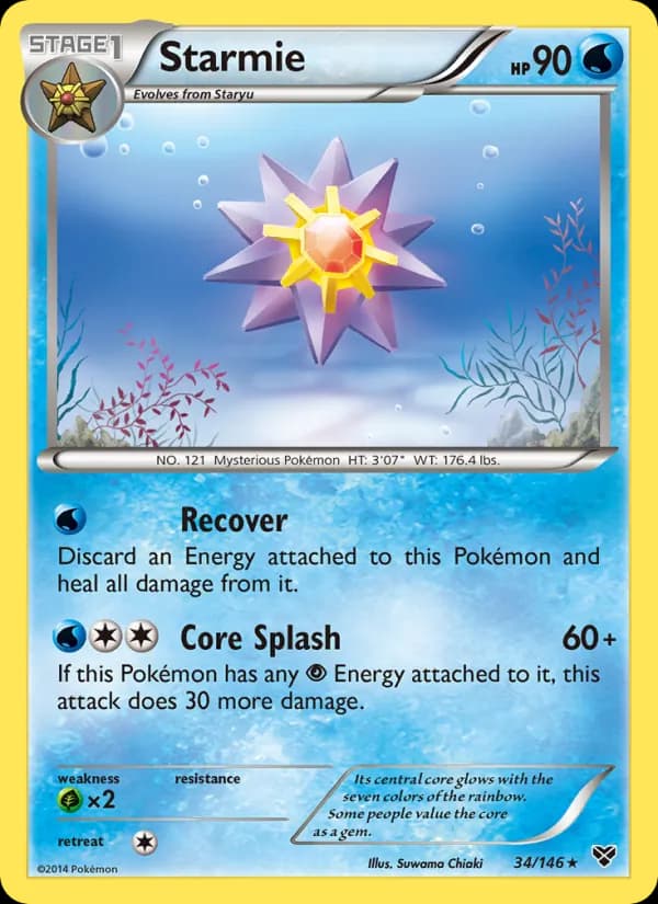 Starmie card in English