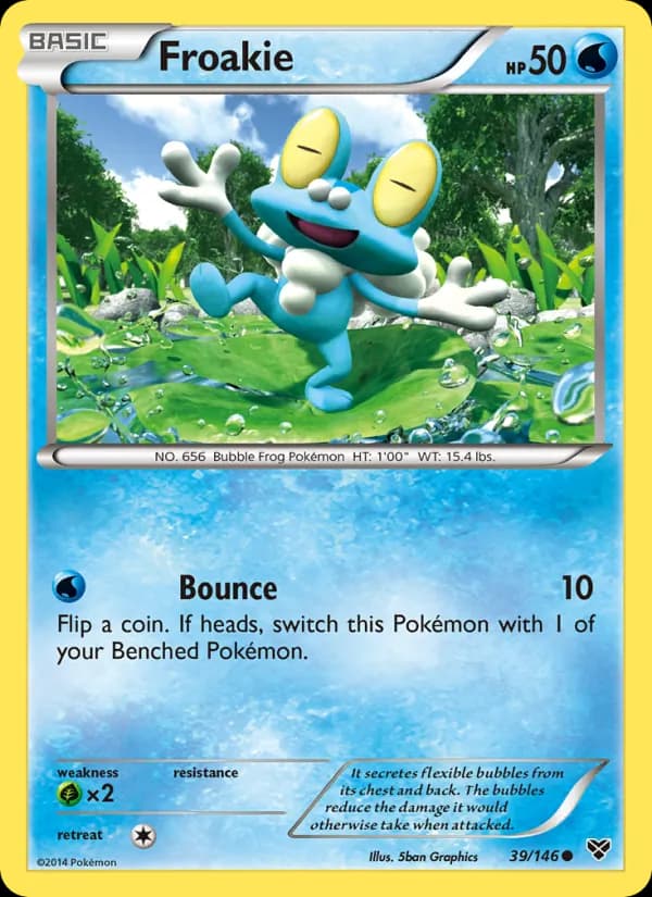 Froakie card in English
