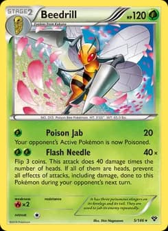 Beedrill card in English
