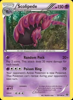 Scolipede card in English