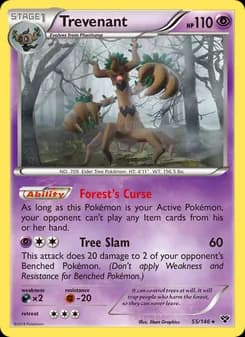Trevenant card in English