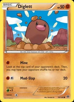 Diglett card in English