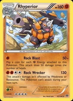Rhyperior card in English