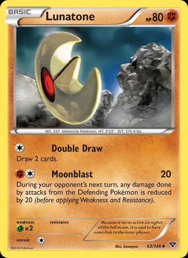 Lunatone card in English