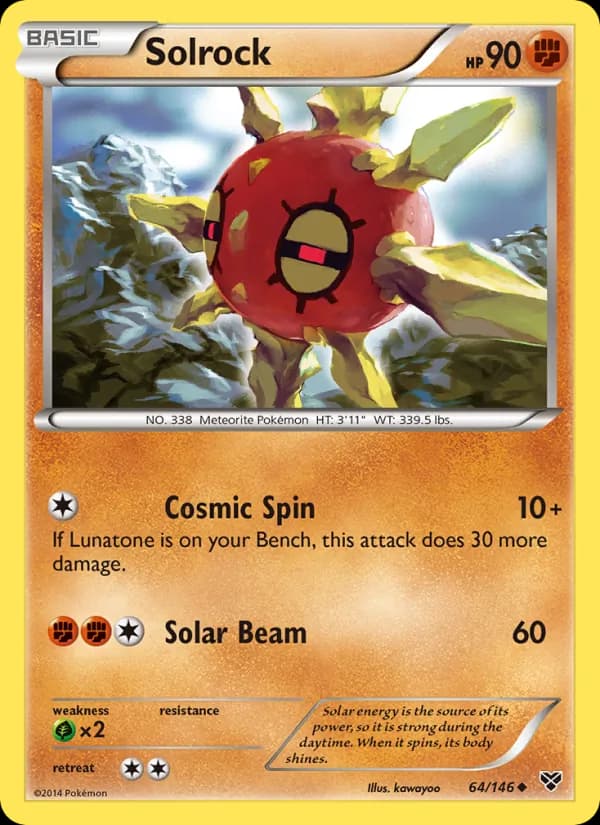 Solrock card in English
