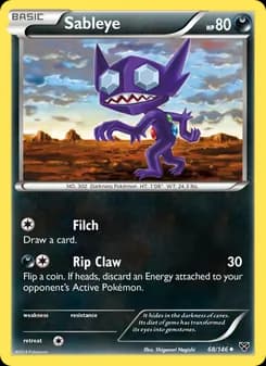 Sableye card in English