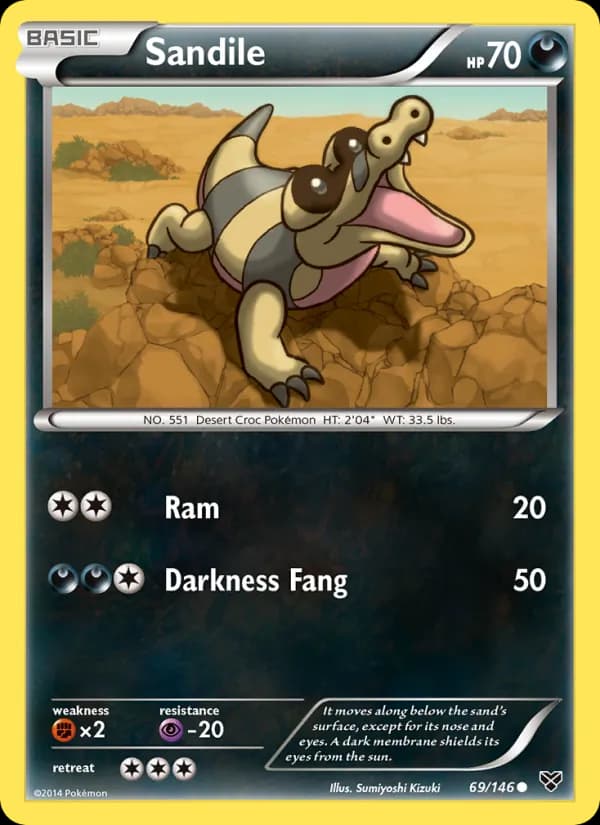 Sandile card in English