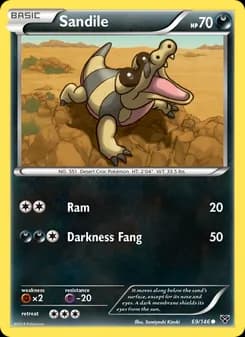 Sandile card in English