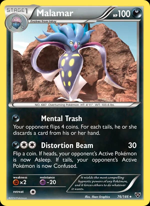 Malamar card in English