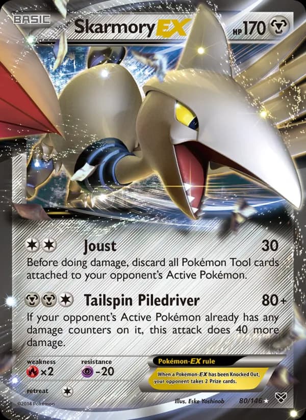 Skarmory EX card in English