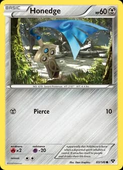 Honedge card in English