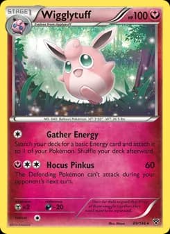 Wigglytuff card in English