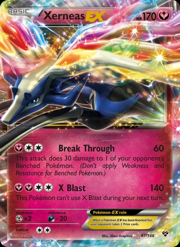 Xerneas EX card in English