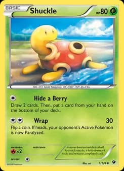 Shuckle card in English