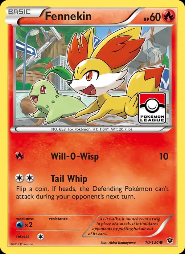 Fennekin card in English