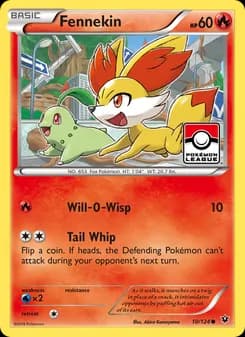 Fennekin card in English