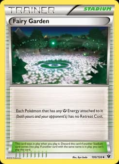 Fairy Garden card in English
