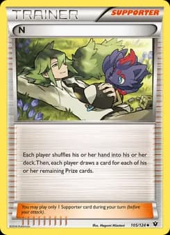 N card in English