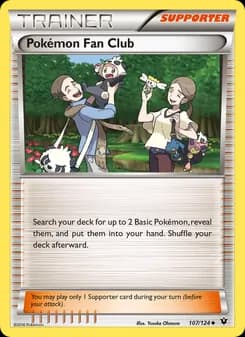 Pokémon Fan Club card in English