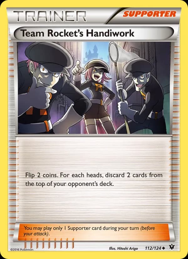Team Rocket's Handiwork card in English