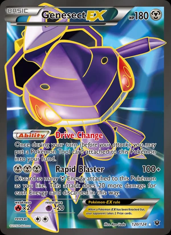 Genesect EX card in English