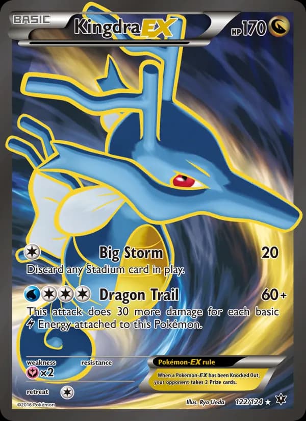 Kingdra EX card in English