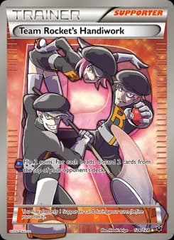 Team Rocket's Handiwork card in English