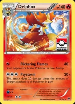 Delphox card in English