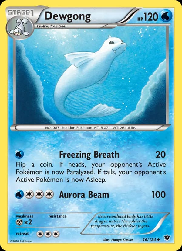 Dewgong card in English
