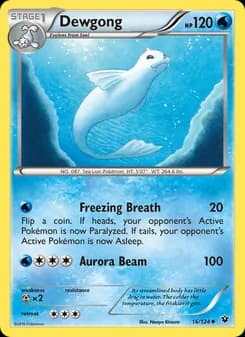 Dewgong card in English