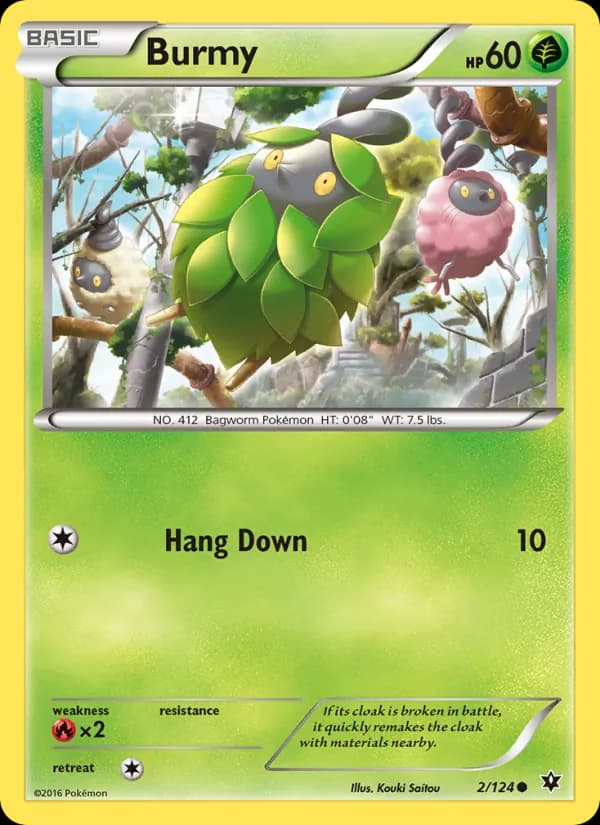 Burmy card in English