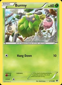 Burmy card in English
