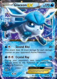 Glaceon EX card in English