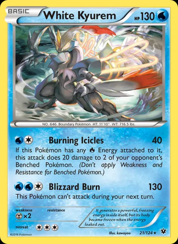 White Kyurem card in English