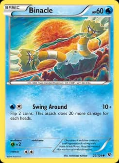 Binacle card in English